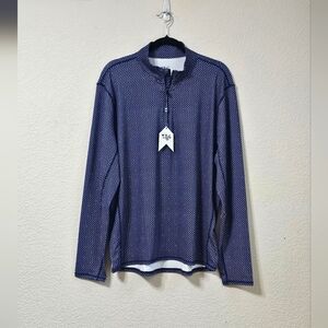 1764 Signature Sweater Mens L Golf Quarter Zip Long Sleeve Stretch Pullover Golf